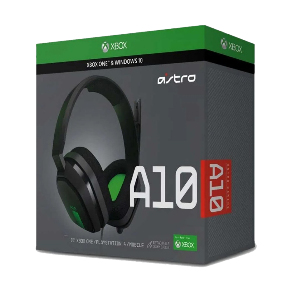 Audifonos Gamer Astro A10 Xbox Headset Negro Verde Korolos